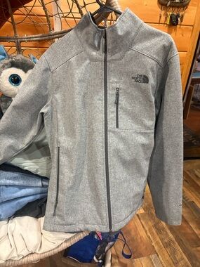 The North Face Men's Heather Grey Full-Zip Performance Jacket